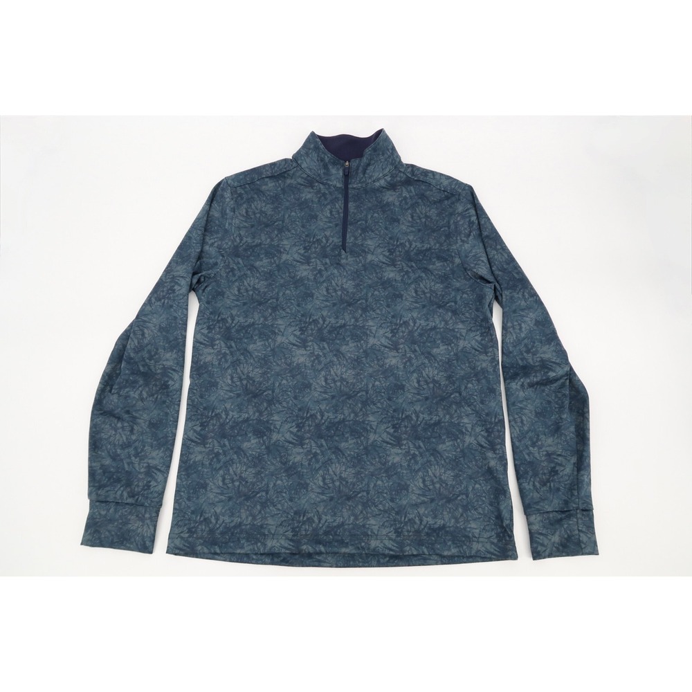 Southern Tide‎ Mens Small Performance Bass Camo 1/4 Zip Pullover Camouflage